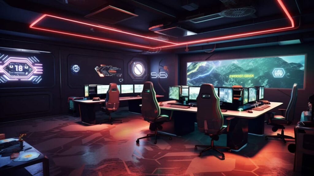 lan haus room example